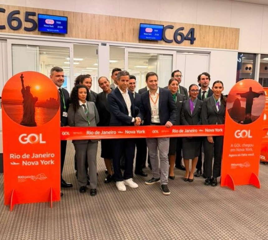 GOL Linhas Aéreas inició su nueva ruta directa Río de Janeiro - Nueva York